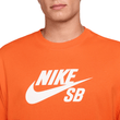 Camiseta Masculina Nike SB Logo Laranja-CV7539-819- -3-